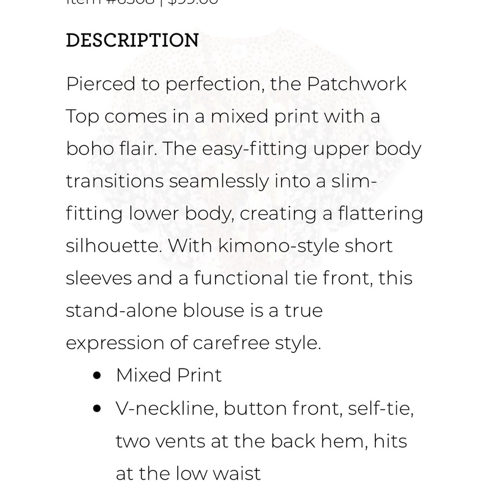 Cabi Patchwork Top - image 7